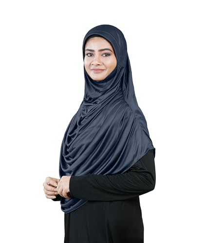 Image of Mehar Hijab Stretchable Frilled Hijab Scarf for Muslim Women | Soft Polyester Stylish Hijab for Women & Teenagers Faeezah Hijab