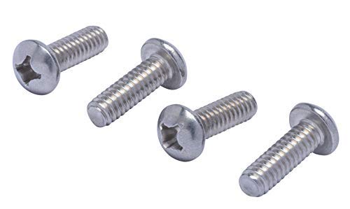 1/4"-20 X 3/4" Stainless Phillips Round Head Machine Screw, (25pc), Coarse Thread, 18-8 (304) Stainless Steel, by Bolt Dropper