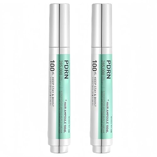 PDRN Hair Ampoule 100ml - Scalp Nourishing Serum for Thinning Hair with Black Soybean & Wild Ginseng Extract Nourishes Scalp for Stronger Strands & Balanced Scalp (2PCS)