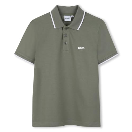 Image of BOSS Boys Short Sleeve Polo, Green, 8 Years