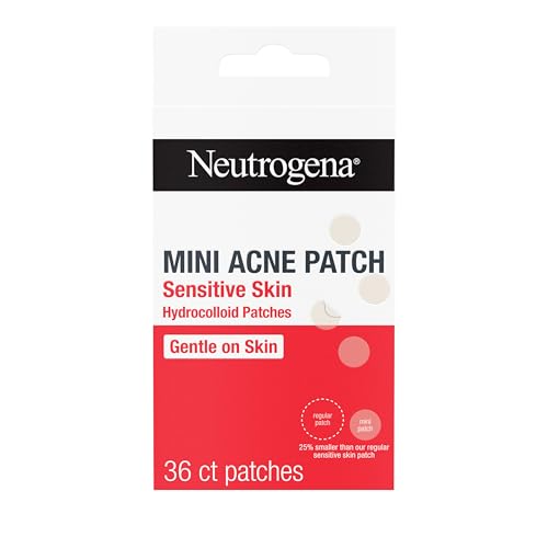 Kenvue Neutrogena Nose Acne Patches for Sensitive Skin, Hydrocolloid Acne patches for Overnight Wear, Reduces the Look of Blemishes in 6-8 Hours, Gentle Non-Medicated Patches, 10 ct