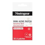 Neutrogena Mini Acne Patches for Sensitive Skin, Small Hydrocolloid Acne Spot Treatment Reduces the Look of Blemishes in 6-8 Hours, Gentle Non-Medicated Blemish Patches, 36 ct