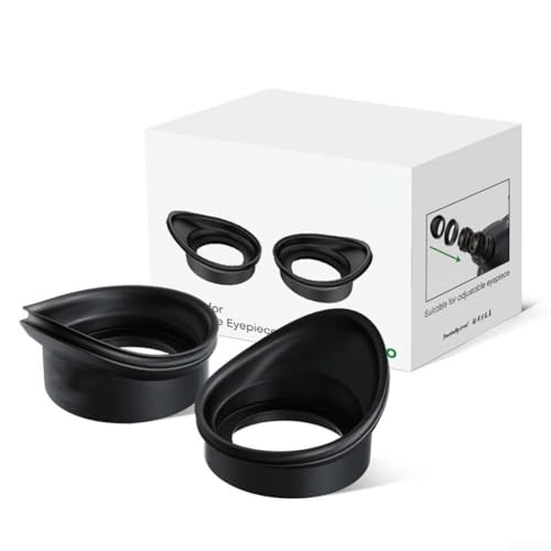 M-26Pro Max - Cubierta ergonómica para microscopio de silicona antifatiga para la mayoría de los modelos, diseño 3D de baja presión ligero y reduce la tensión ocular, protección contra el polvo para