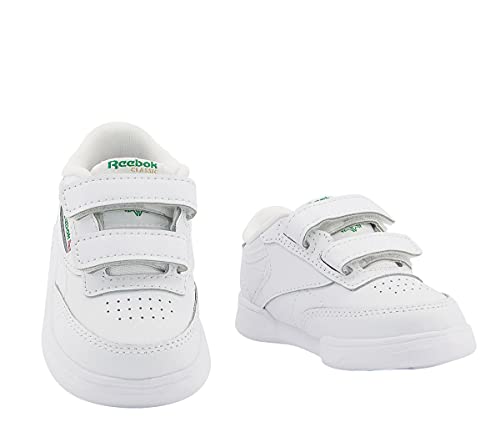 Reebok Club C Shoes Infants Baby Toddler Boys Lifestyle Fashion Shoe (White, us_Footwear_Size_System, Toddler, Numeric, Medium, Numeric_6)2