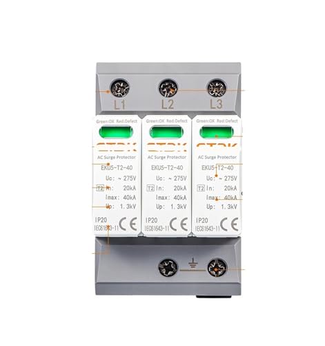 Pararrayos doméstico T2 de 275V y 40 KA para cuadro eléctrico