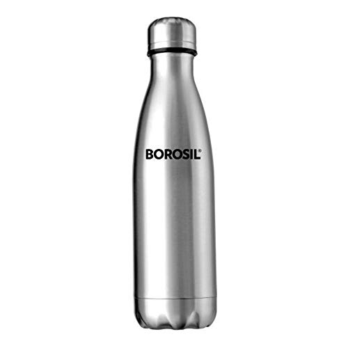Image of Borosil Hydra Bolt - Vacuum Insulated Flask Water Bottle, 1L & Borosil Hydra Thermo Vacuum Insulated Flask Water Bottle, Blue, 1000 ml