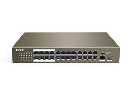 70% OFF on Tenda TEF1126P-24-250W 24-Port Gigabit/SFP Slots Switch with 24-Port PoE (Gray) 70% OFF on Tenda TEF1126P-24-250W 24-Port Gigabit/SFP Slots Switch with 24-Port PoE (Gray)
