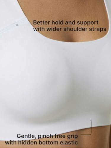 Image of Enamor Bamboo Cotton IB06, Women's Pop-on Bra - 3X Softer, 4X More Absorbent & Antimicrobial, Non-Padded, Wirefree, High Coverage