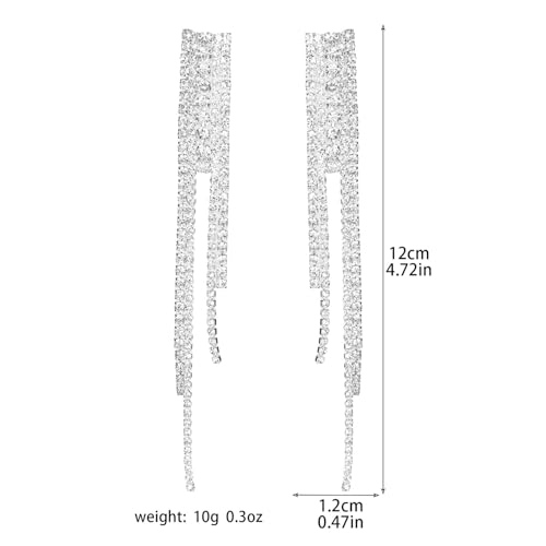 Image of Young & Forever Gift Fashion Jewellery Gold and Silver Plated Cubic Zirconia Diamond Hoop Earrings Sparkling Hypoallergenic Hoops Earrings for Women & Girls