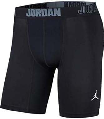Nike Jordan Mens Compression Shorts 6" Jumpman Logo (Black, Medium)