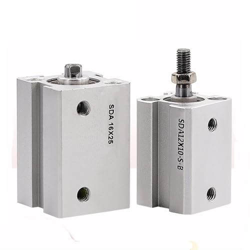 Cilindro neumático para sistemas de producción eficientes con émbolo de doble acción y 20mm