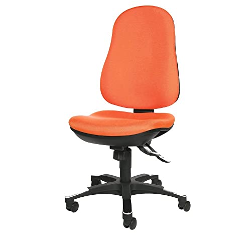 Chaise de bureau orange TOPSTAR Trend SY 10 avec mécanisme synchrone confort