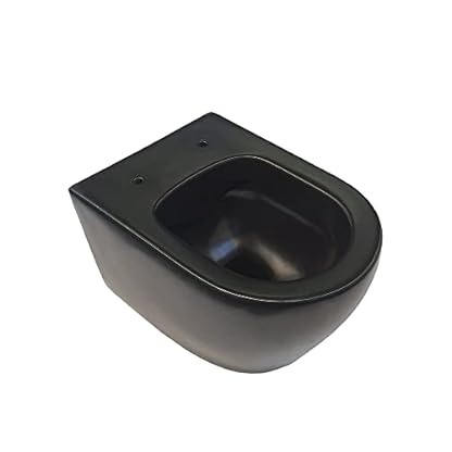 Aloni Design Hänge-WC Schwarz Spülrandlos