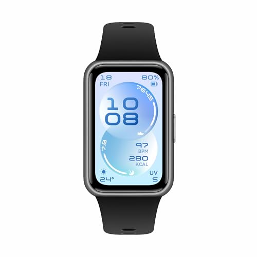 Image of Huawei Band 11 Health & Fitness Tracker, Enhanced Sleep Tracking, All-Day Health Monitoring, Ultra-Slim & Comfort Wear, Compatible with iOS & Android, Smart Watch, Metal (Black)