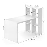 Zoom IMG-2 vicco scrivania con ripiani emir Zoom IMG-2 vicco scrivania con ripiani emir