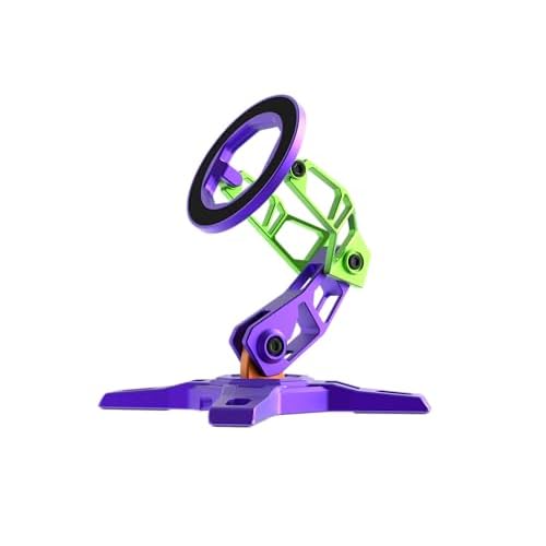 Magnetic Phone Stand for MagSafe, Height Adjustable iPhone Stand Compatible for iPhone 17 Air 16 Pro 15 Pro Max 14 Plus 13 12 and MagSafe Case (Purple