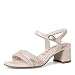 Produktbild Tamaris Damen Keilsandalen, Frauen Sandalen,Keilsandaletten,Keilabsatz,Wedge-Heel,hoch,Sommerschuhe,Freizeitschuhe,offene Schuhe,Ivory,36 EU