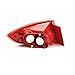 Tail Light Compatible With Mazda 3 Sedan BK 2006-2012 Rear Brake Lamp Turn Signal Auto Red Taillight Housing Without Bulb Car Accessories(Right Inner)
