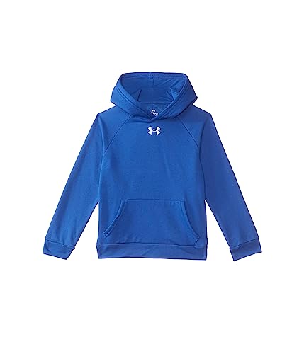 Under Armour Boys' Standard Rival Fleece Hoodie, (400) Royal / / White, Small