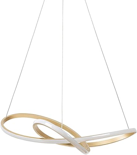 Image of Metal Creative Design 3 Light LED Chandelier Pendant Lamp for Living Room & Dining Table Ceiling Light for Home, Bar & Hotel (0002 Gold Chandelier)