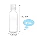 Ealicere 6Piezas Botellas de plástico de 100 ml con Dos embudos,Botella plástica...