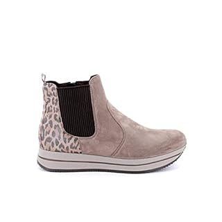 ENVAL SOFT Bottine Beatles compensée en Daim Beige - Les Beatles, Paul McCartney, John Lennon, RIngo Starr, George Harrison