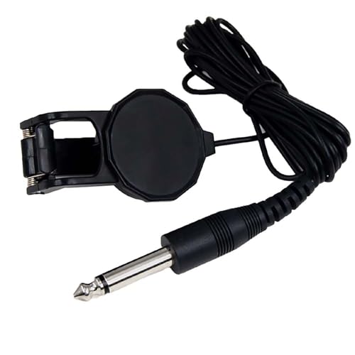 VOCUE Universals Guitar Acoustics Pickup Clip On Contact Microphones Piezo Pickup for Acoustics Guitar Violins Ukuleles