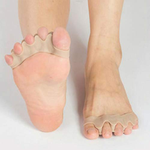 KKmoon Separadores de silicone para dedos do pé Endireitador corretor do dedo do pé espaçador extens