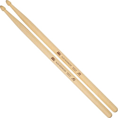 Meinl Stick & Brush Drumsticks, Alex Rudinger Signature — American Hickory with Acorn Shape Wood Tip — Made in Germany