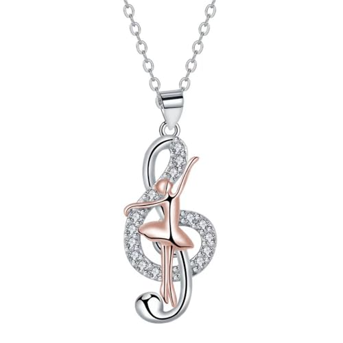 Collier pendentif bleu pour femmes bijoux clé de sol octobre