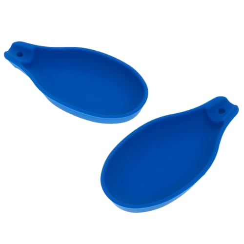 Garneck 2piezas Esterilla Para Platos De Condimentos Reposacucharas De Silicona Portacucharas Para Cocina Portautensilios Para Guardar Cucharas y Otros Utensilios Estufa y Mostrador