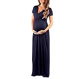 Allence Maternity Kleid, Damen Umstandsmode Sommerkleid Festliches Umstandskleid Schwangeren Kleider Mutterschaftskleid Nachthemd Schwangerschaft Stillkleider Hochzeit