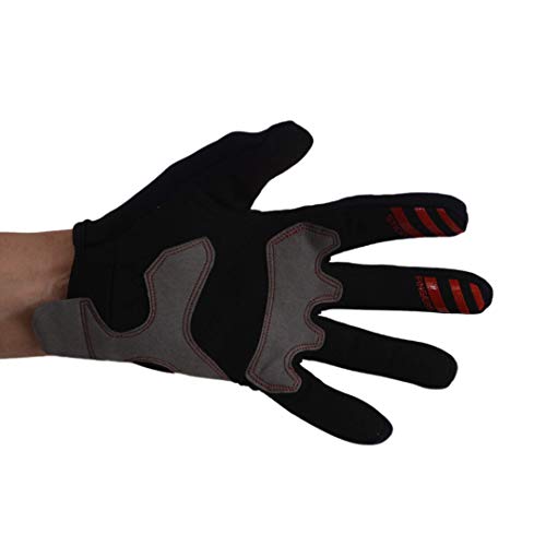 Jettribe Jet Ski Pwc Gloves Gp-30 Pixel Series | Thin Breathable Full Finger | Men Women Youth | Recreation Water Sport Accessories (Red/Black, Medium) #TOP1
