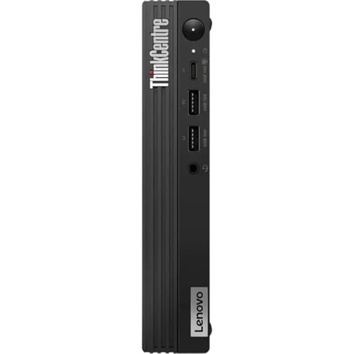 Image of Lenovo ThinkCentre M60q Chromebox Tiny Desktop Computer, Intel Celeron 7305 1.1GHz, 4GB RAM, 64GB eMMC, Chrome OS, Black