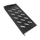 ZGUZMCMK Scaffale per server rack, mensola per armadio di rete, mensola a sbalzo smontata ventilata per apparecchiature di rete da 48,9 cm, profondità 30 cm
