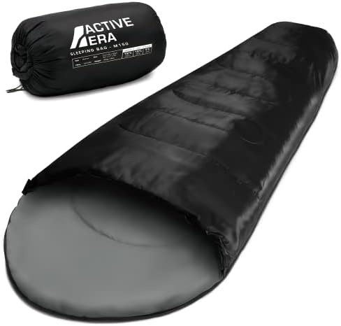 Active Era Premium Lightweight Mummy Sleeping Bag  Envelope Sleeping for Adults & Kids for Camping, Hiking & Outdoors