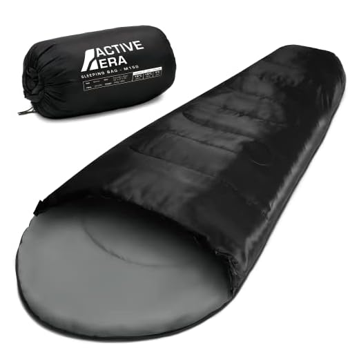 Active Era Sac de Couchage Momie Ultraléger 1 Personne pour Voyage, Camping, Interieur