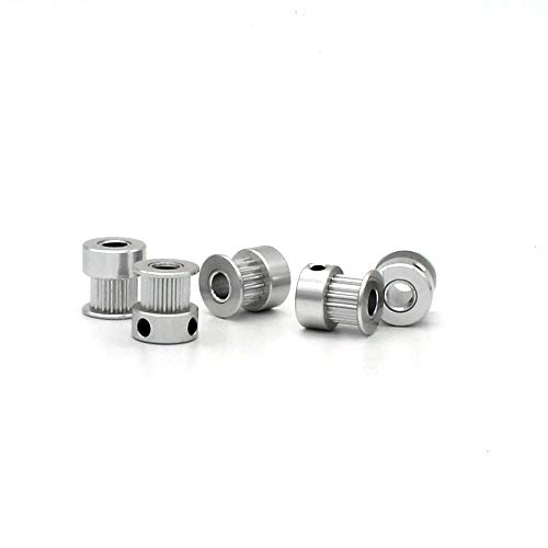 【Packung mit 5 Stück】MOTOU® Zahnriemenscheibe「20 Zähne, 5 mm Bohrung」für 3D-Drucker, 6 mm breiter Zahnriemen Cover
