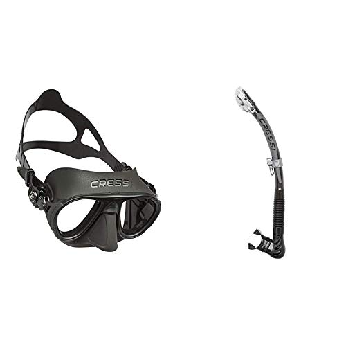 Evita entrada de agua con máscara Cressi Calibro y snorkel Alpha Ultra Dry