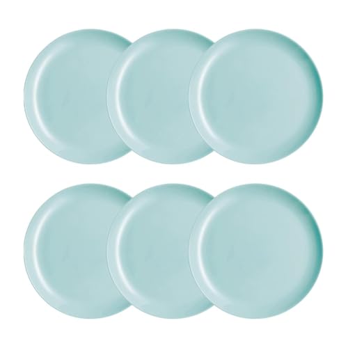 Luminarc Diwali Lot de 6 assiettes à dessert Opale Turquoise 27 cm
