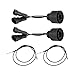 Compatible for BMW E36 Plug & Play Euro Headlight Adapter Harness Plug Wiring (Pair) - AL, ZKW, DEPO DJ Auto, Compatible for Hella, HD,