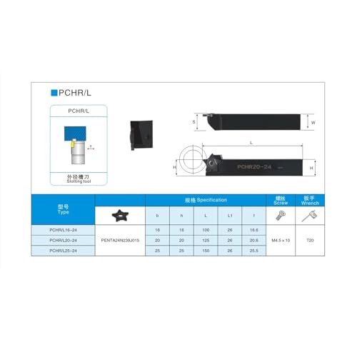 Herramienta de Torno PCHR20-24 WENBIXIA miniatura 3