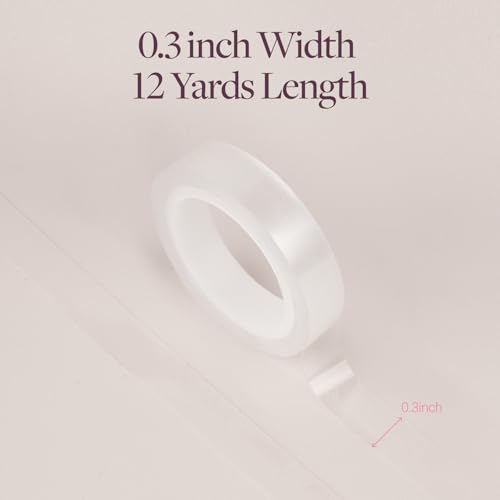 Image of GOO GOO Single Sided Tape Roll for Hair Extensions, 0.3inch x 3 Yards, Strong Adhesive for Secure Tape-in Extensions, Easy to Apply & Remove