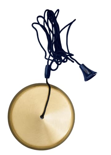 Taps2Traps™ Brushed Brass Bathroom Light Pull Switch with Black Cord & Toggle 2 Way 6A