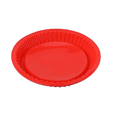 Moule à gâteau en silicone - Moule rond en silicone - Pour quiche, tarte, gâteau aux fruits, passe au lave-vaisselle et résistant à la chaleur