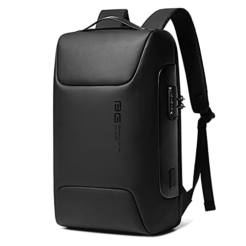 OZUKO Mochila Antirrobo Impermeable Mochila Portátil, Mochila Hombre con Puerto de USB para Ordenador hasta 15,6 Pulgadas (Negro1) Cover