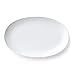 Produktbild Royal Copenhagen Gerippt Weiss Platte Oval 23 cm.
