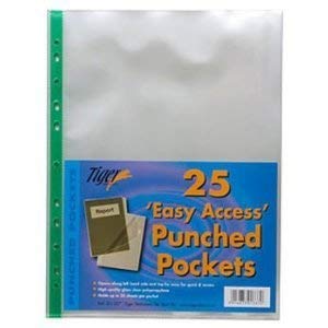 EcoEco A4 100% Recycled Bag Multi Punched Pocket 45 Microns Pk100 Open - View #11