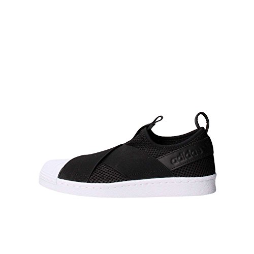 adidas Superstar Slipon W, Scarpe da Basket Donna, Nero (Cblack/Cblack/Ftwwht), 36 EU