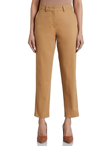 Buy Symbol Premium Women's Mid Rise Cotton Tapered Trousers